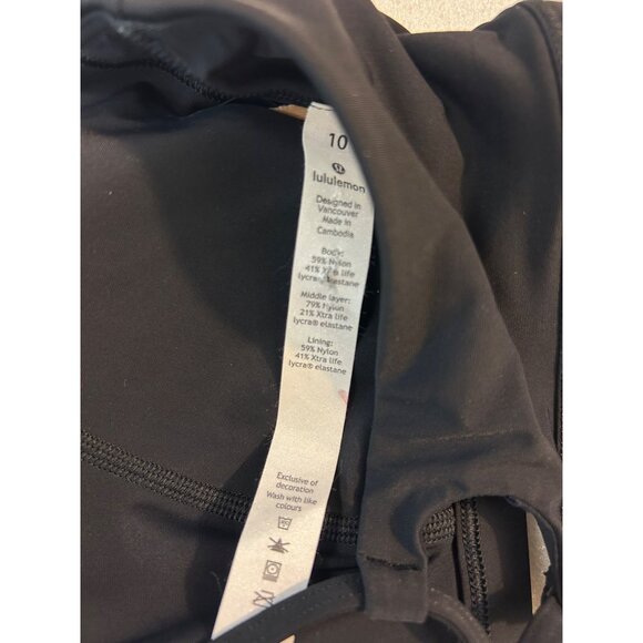 Lululemon Shoreline swim Top Black size 10 - Picture 7 of 7